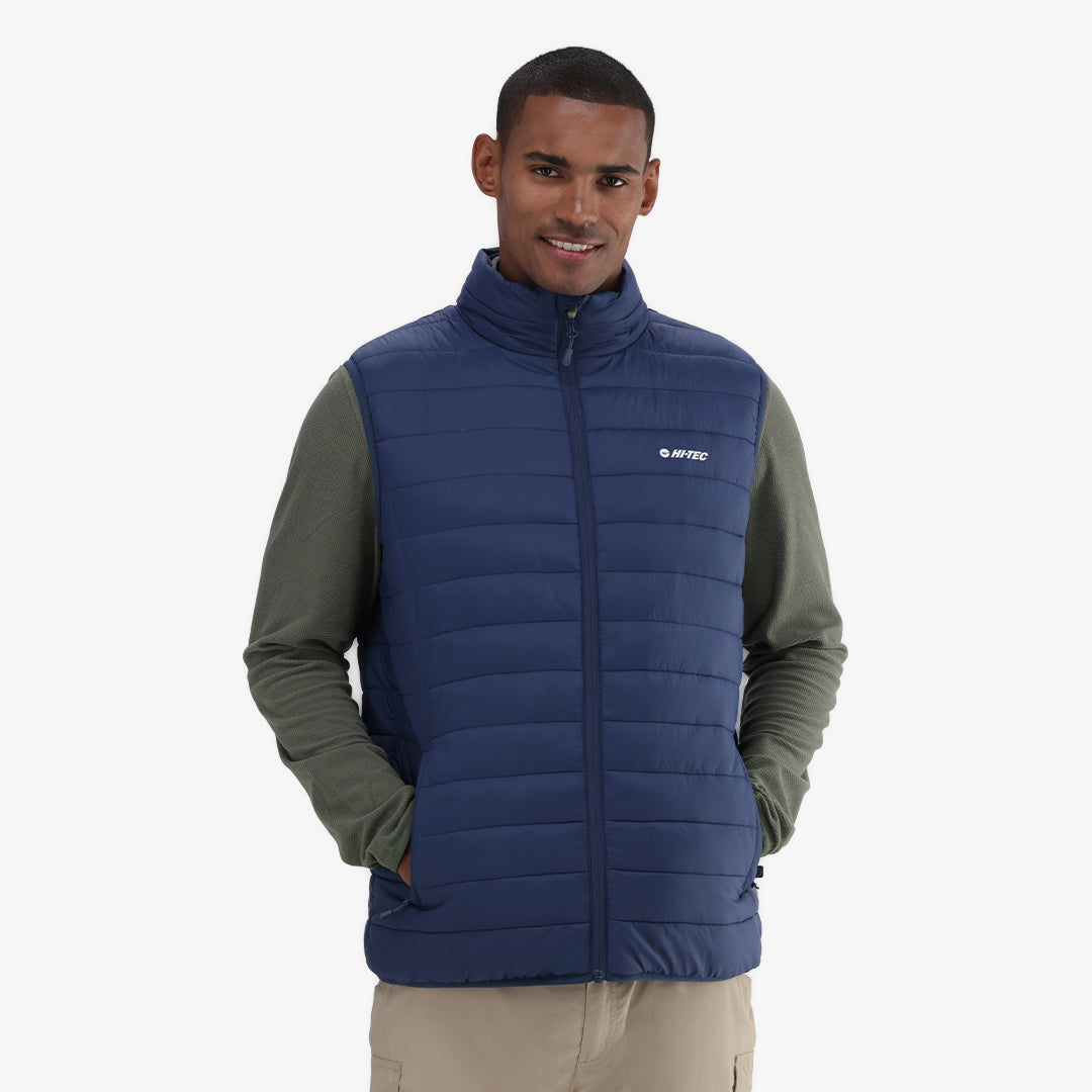 Solner Sleeveless Puffer Jacket in Navy