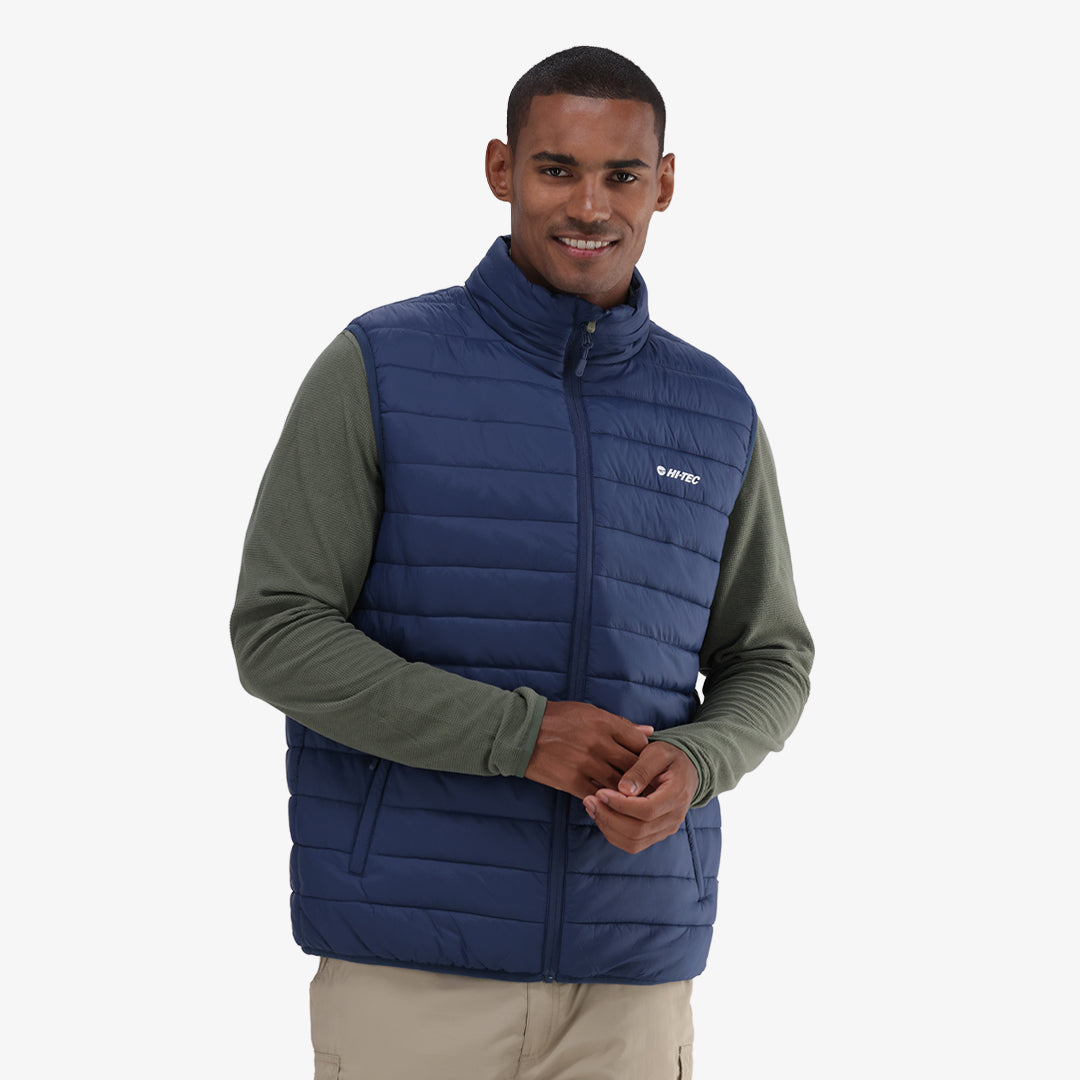 Solner Sleeveless Puffer Jacket in Navy