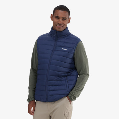 Solner Sleeveless Puffer Jacket in Navy