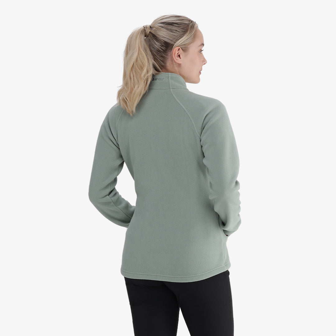 Henis Full Zip Fleece in Lily Pad