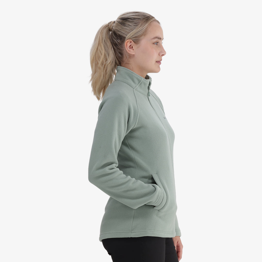 Henis Full Zip Fleece in Lily Pad