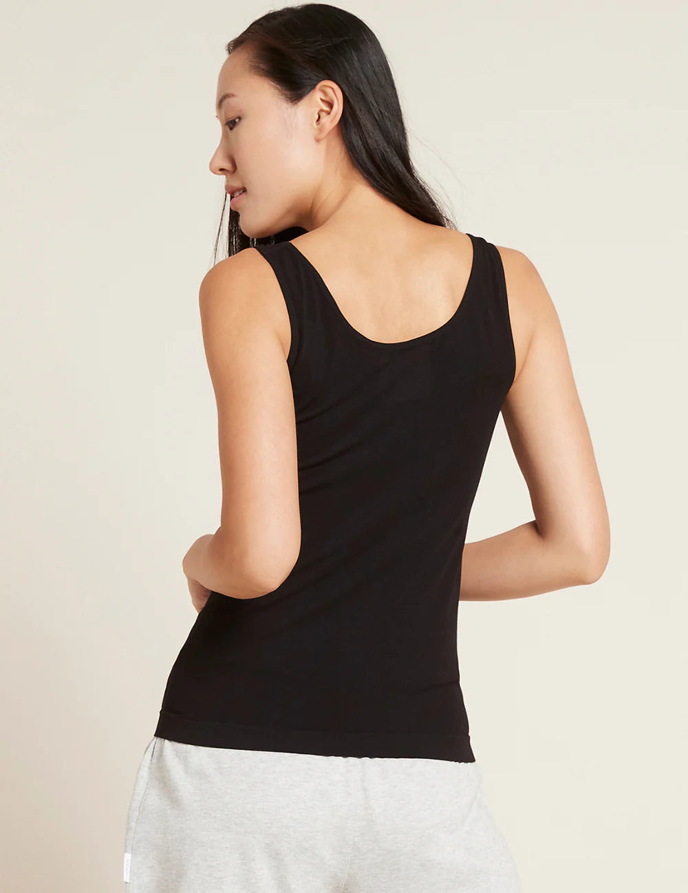 Bamboo Tank Top in Black