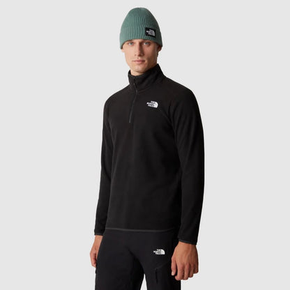 M100 Glacier 1/4 Zip Fleece in Black