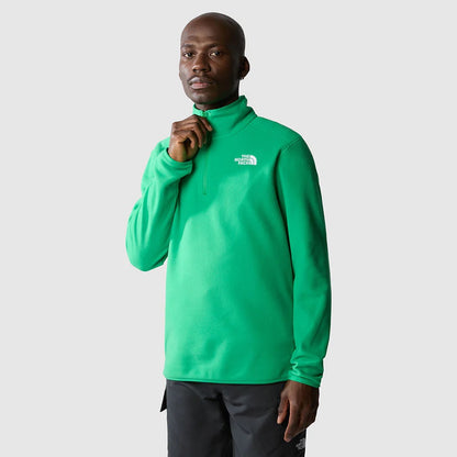 M100 Glacier 1/4 Zip Fleece in Optic Emerald