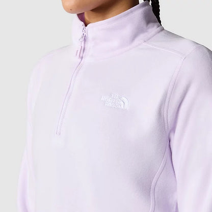 100 Glacier Quarter Zip Fleece in Icy Lilac