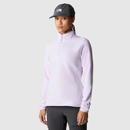 100 Glacier Quarter Zip Fleece in Icy Lilac