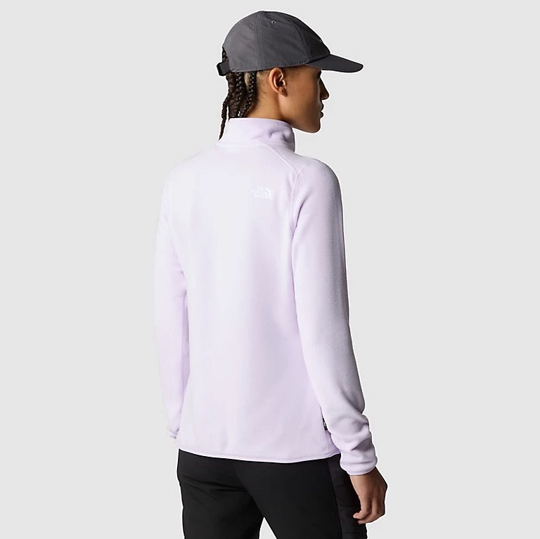 100 Glacier Quarter Zip Fleece in Icy Lilac