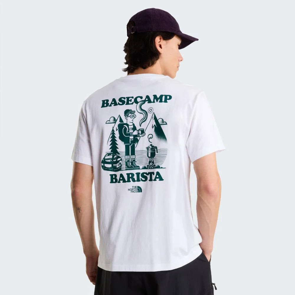 Basecamp Barista Relaxed SS Tee in TNF White
