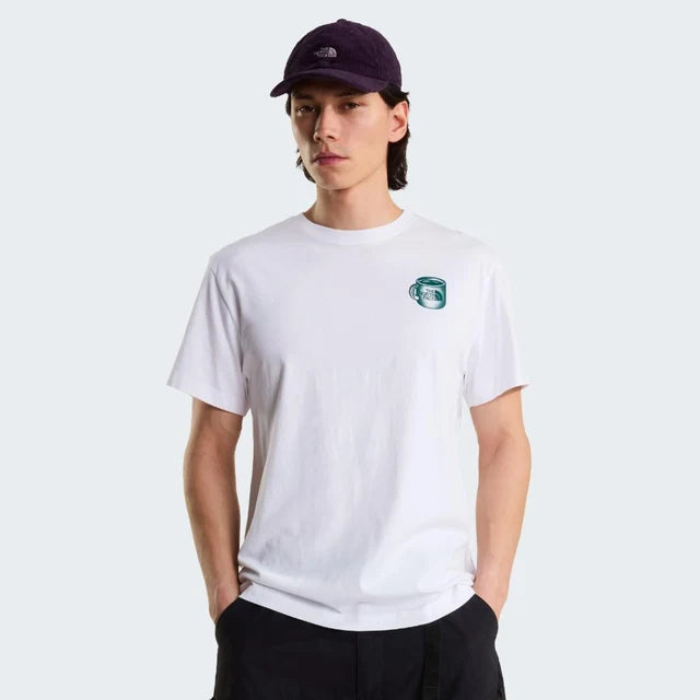 Basecamp Barista Relaxed SS Tee in TNF White