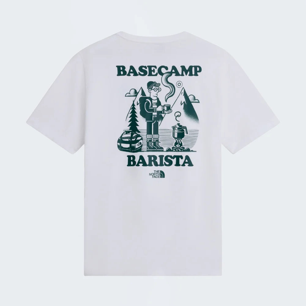 Basecamp Barista Relaxed SS Tee in TNF White