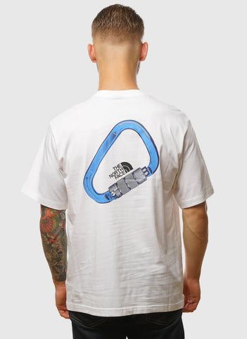Carabiner Relaxed Tee in TNF White