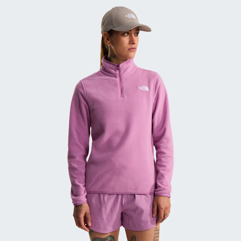 Glacier 1/4 Zip Fleece in Hushed Lavender