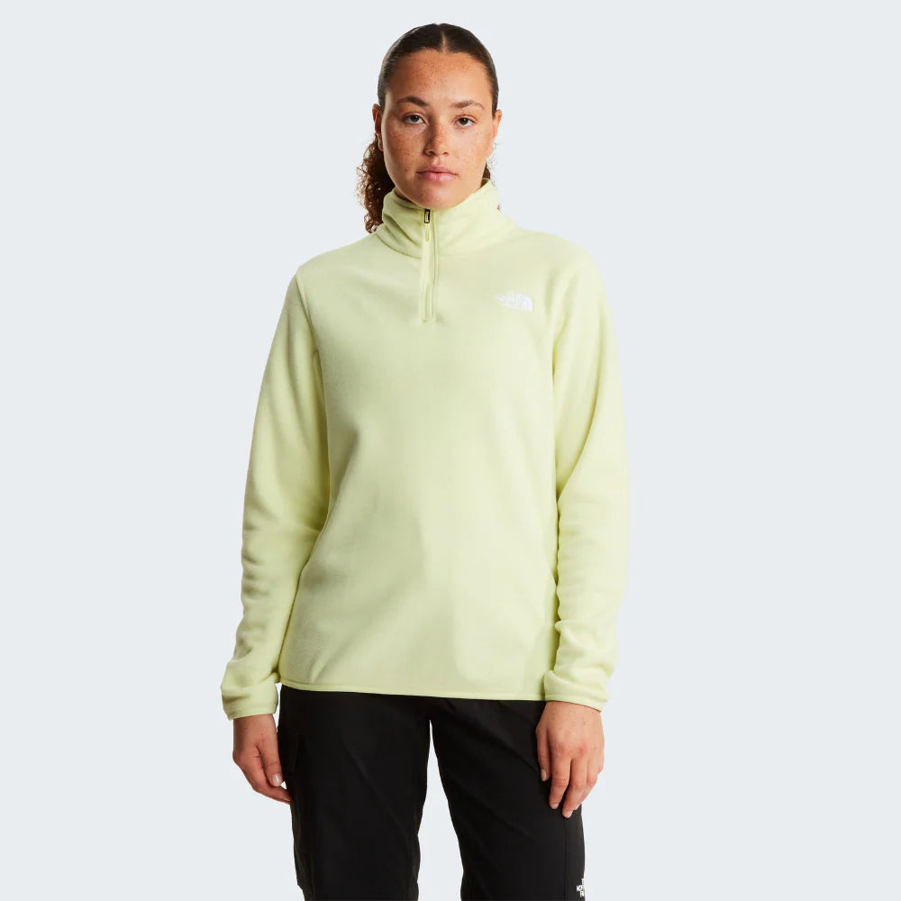 Glacier 1/4 Zip Fleece in Lemon Mist