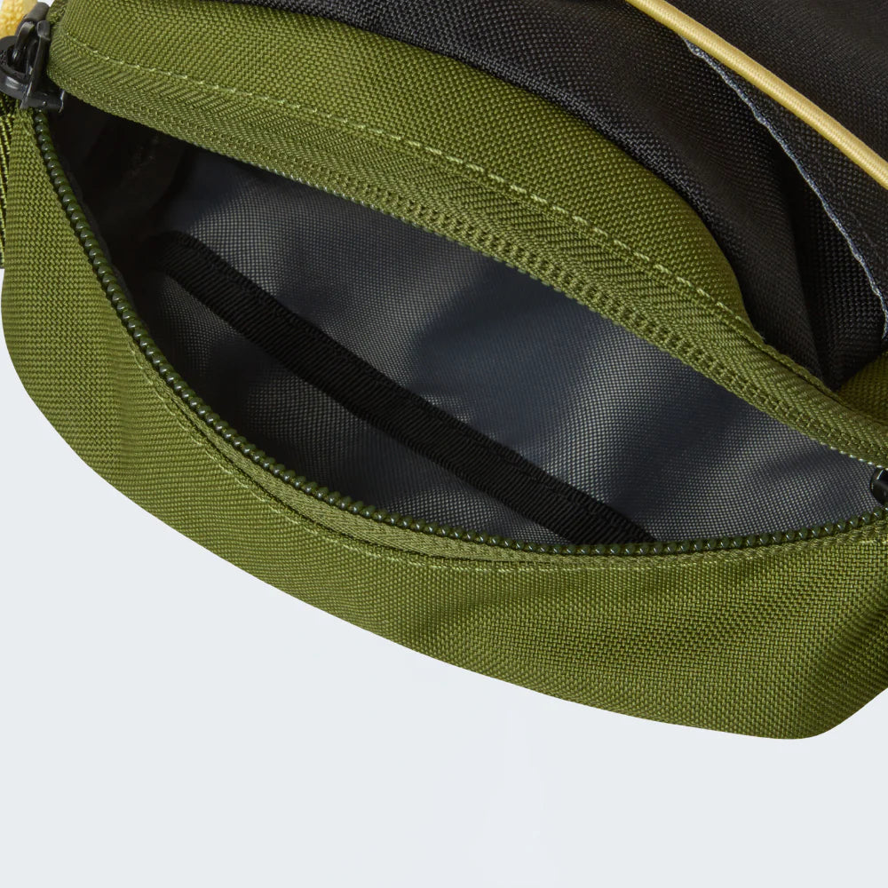 Jester Crossbody in Woodland Green / TNF Black / Honeyed Sand