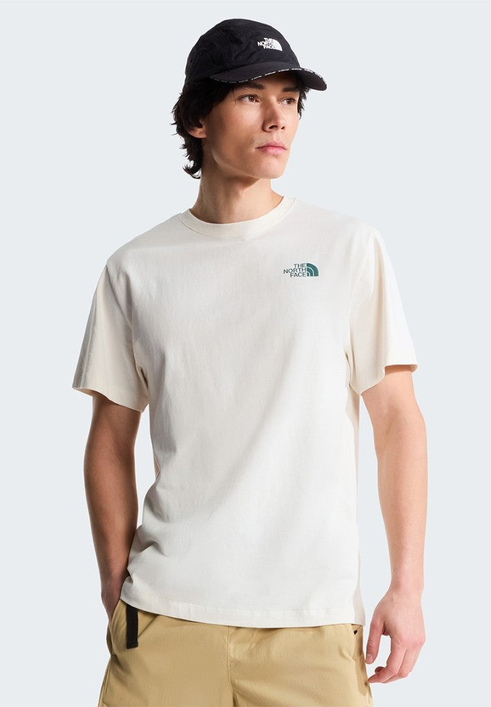 Retro Earth Relaxed SS Tee in White Dune