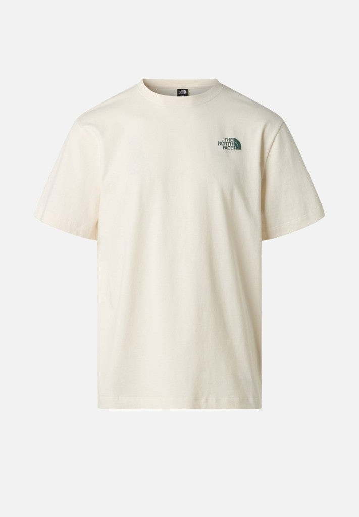 Retro Earth Relaxed SS Tee in White Dune