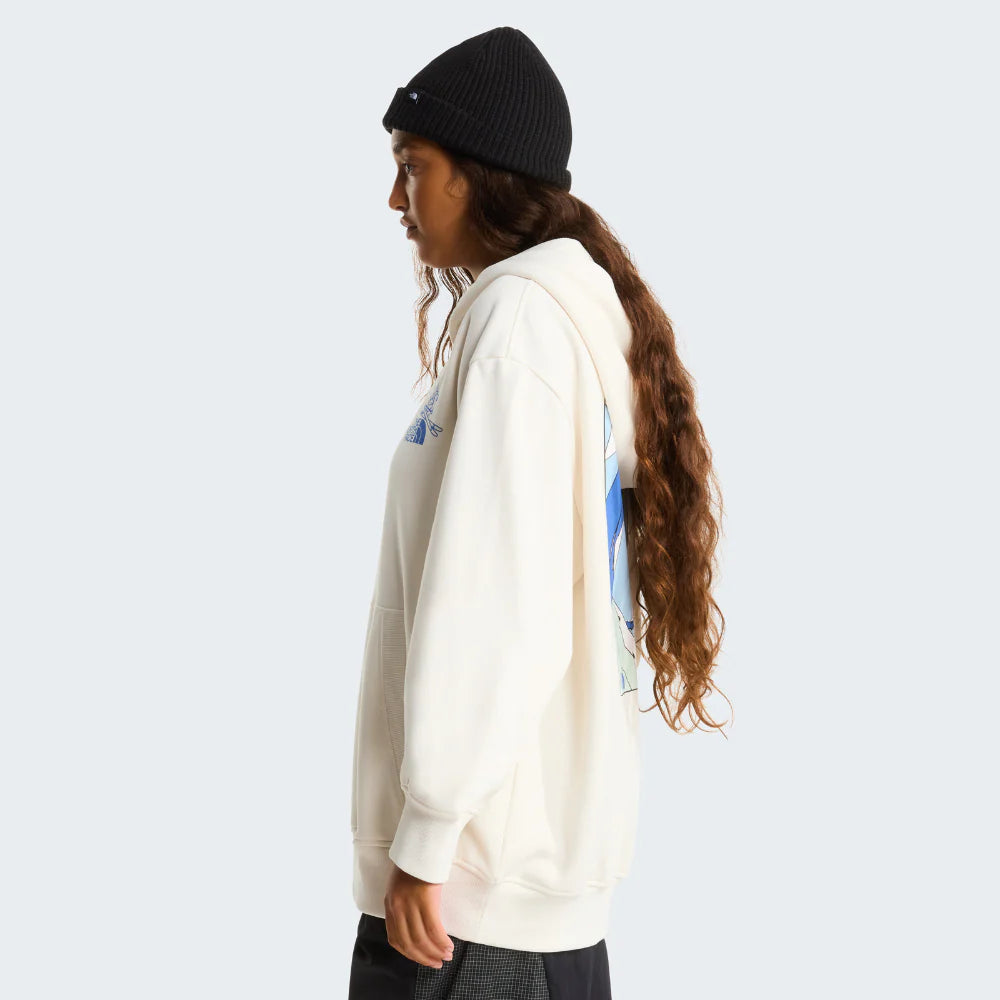 Mountain Celebration Hoodie in White Dune