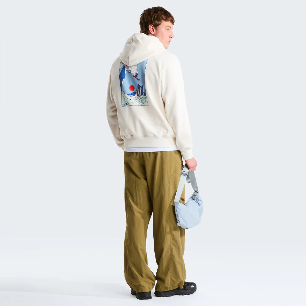 Mountain Celebration Hoodie in White Dune