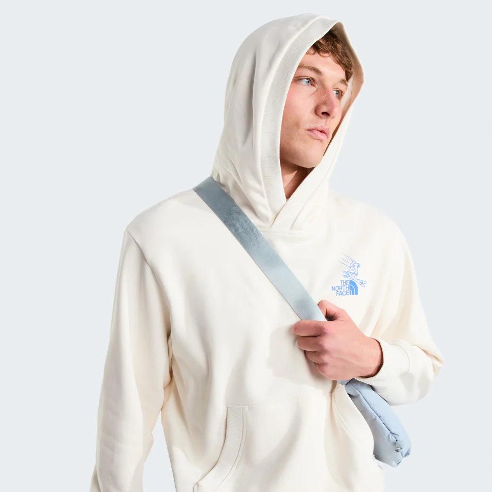Mountain Celebration Hoodie in White Dune