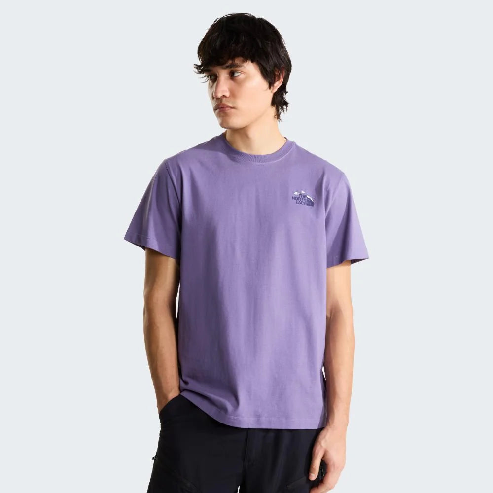 Natural High Society Relaxed SS Tee in Grounded Plum