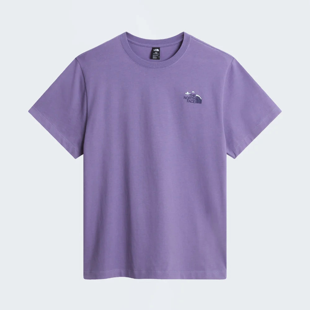 Natural High Society Relaxed SS Tee in Grounded Plum