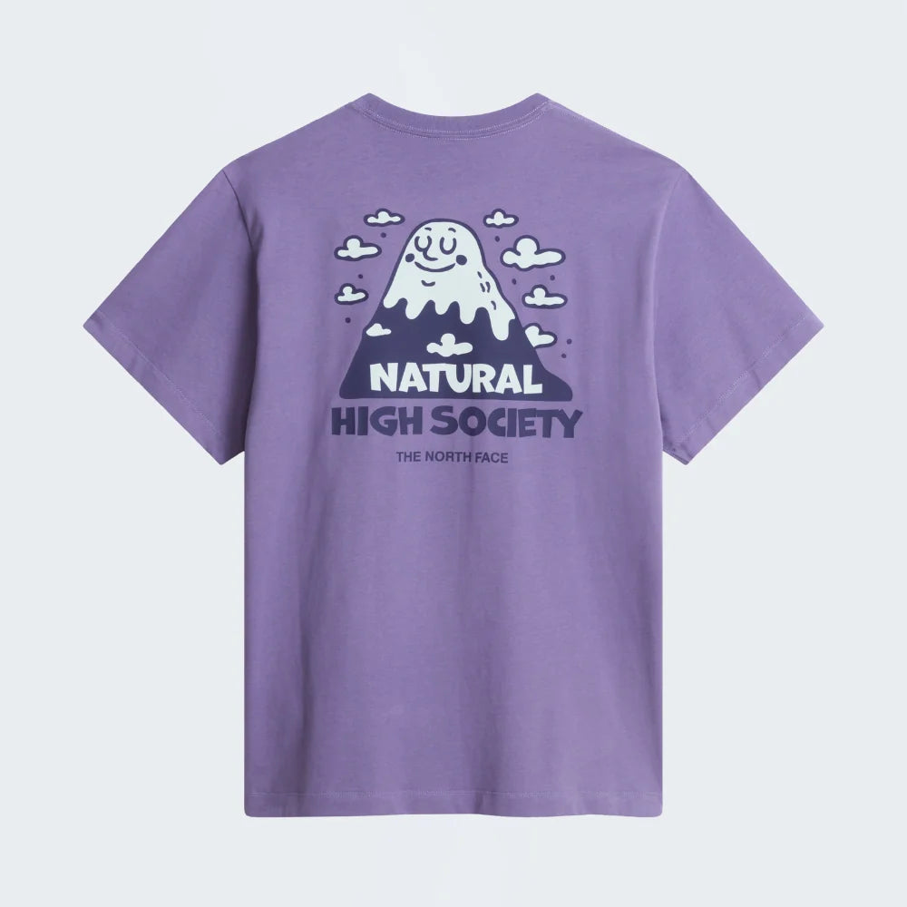 Natural High Society Relaxed SS Tee in Grounded Plum