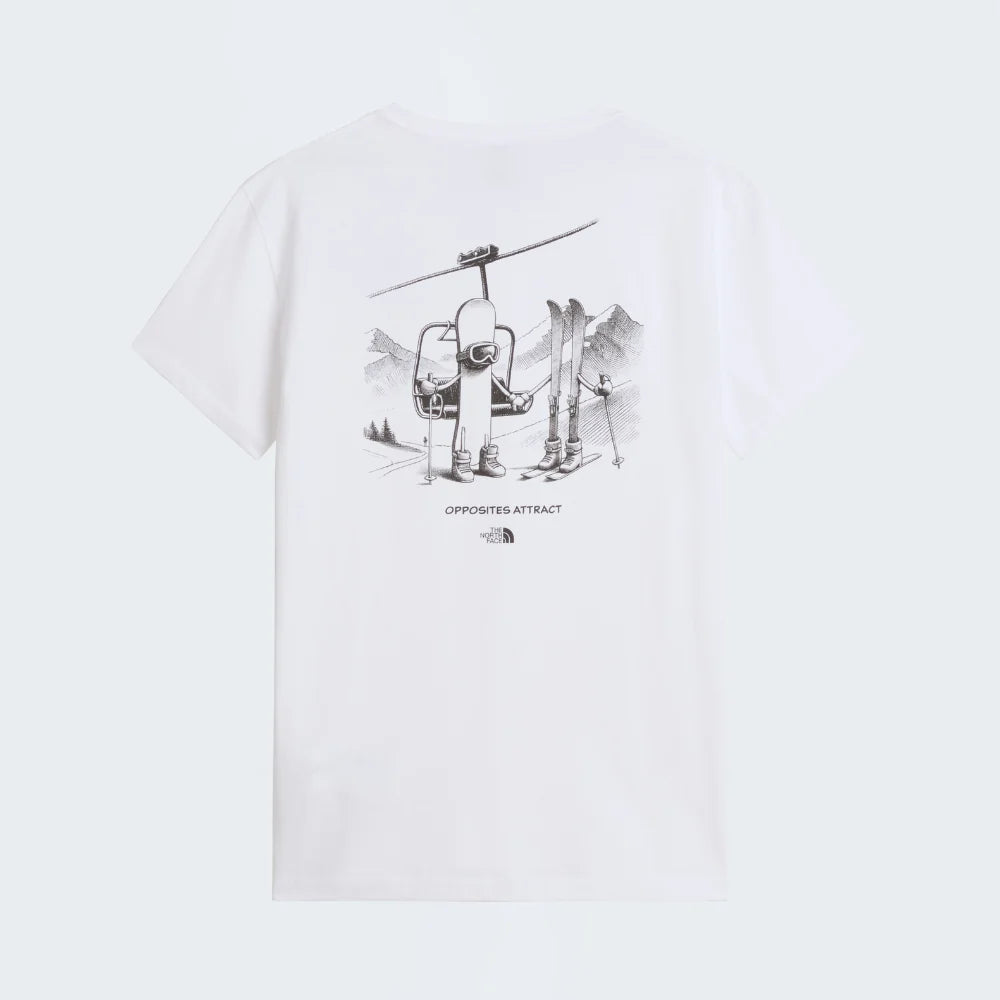 Opposites Attract Relaxed SS Tee in TNF White