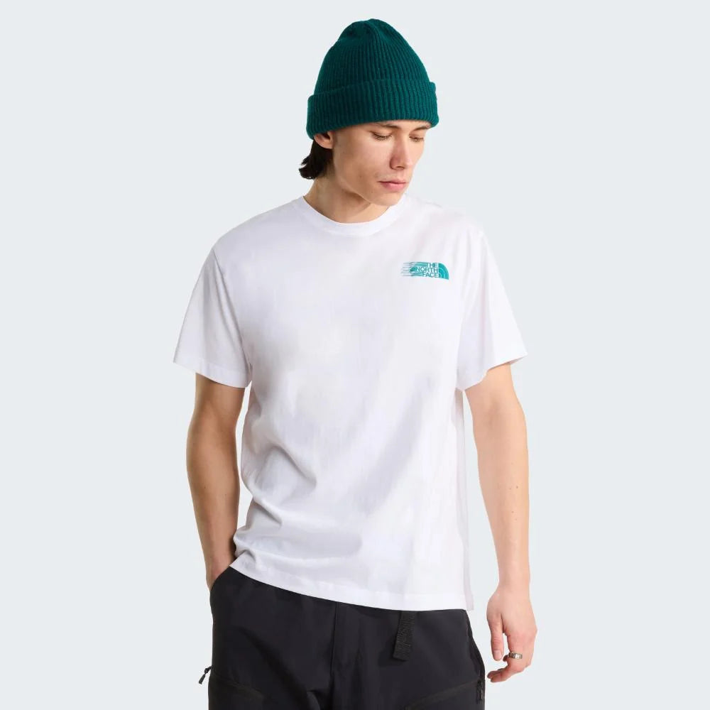 Retro Trail Relaxed SS Tee in TNF White