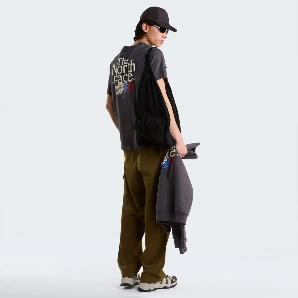 Retro Trail Relaxed SS Tee in Anthracite Grey