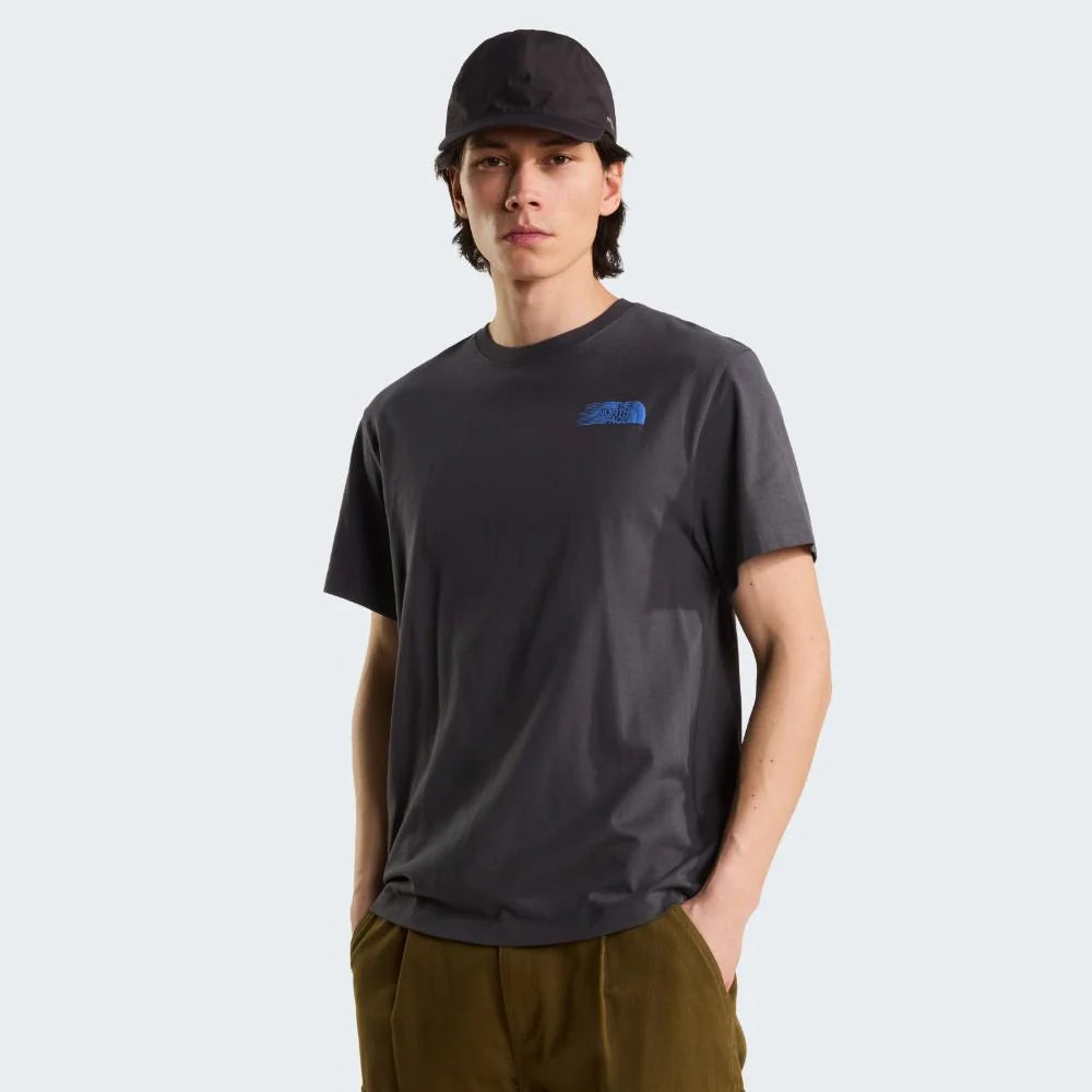 Retro Trail Relaxed SS Tee in Anthracite Grey