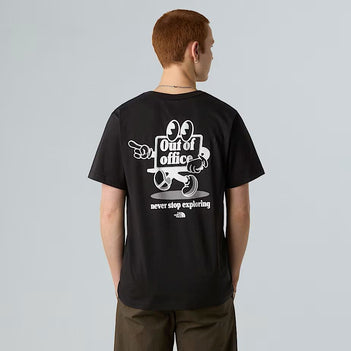 Cartoon Logo Relaxed Tee in TNF Black