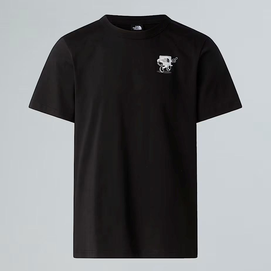 Cartoon Logo Relaxed Tee in TNF Black