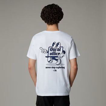 Cartoon Logo Relaxed Tee in TNF White