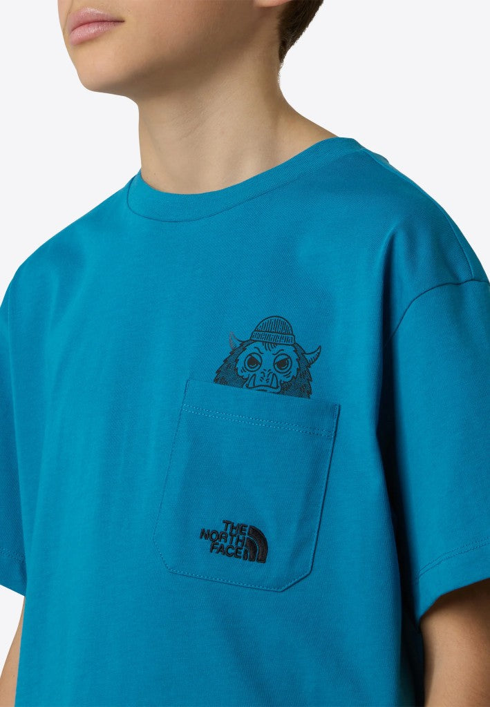 Sports Oversized Pocket Tee in Dusk Blue
