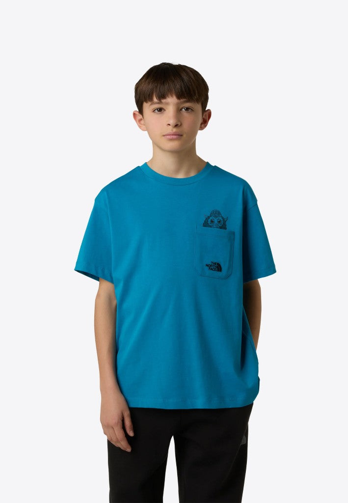 Sports Oversized Pocket Tee in Dusk Blue