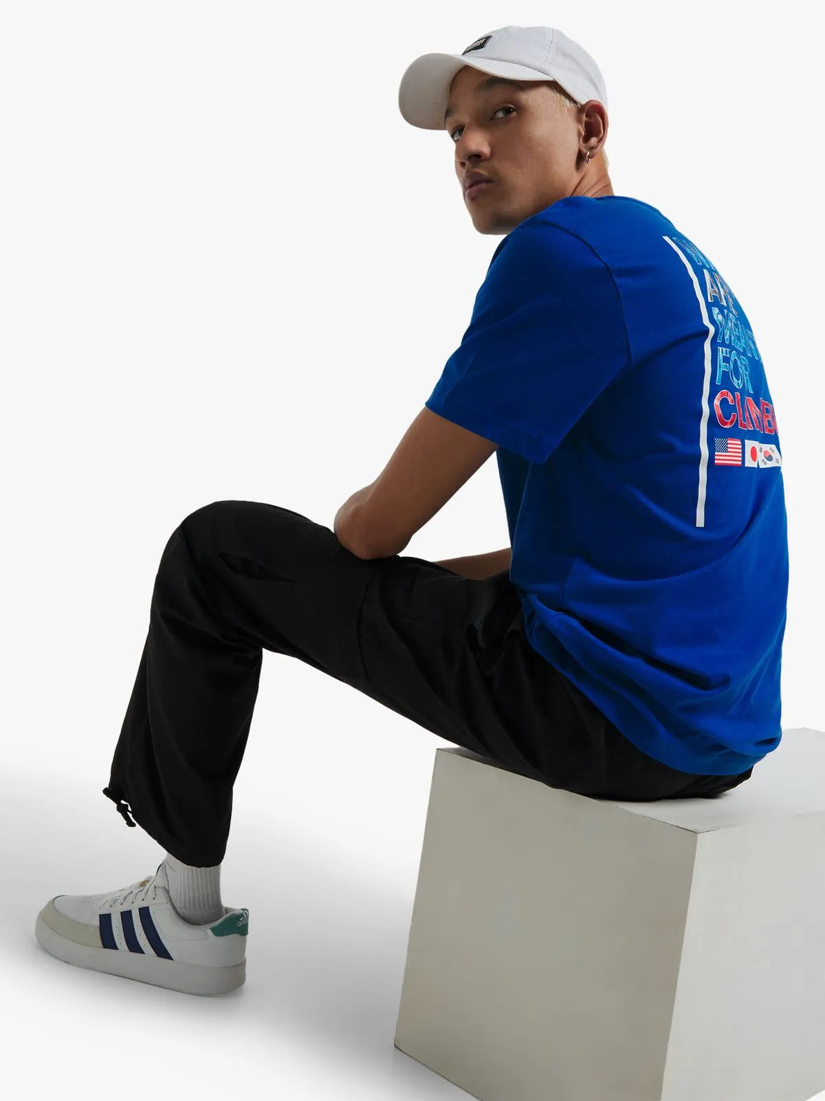 Walls SS Tee in Blue