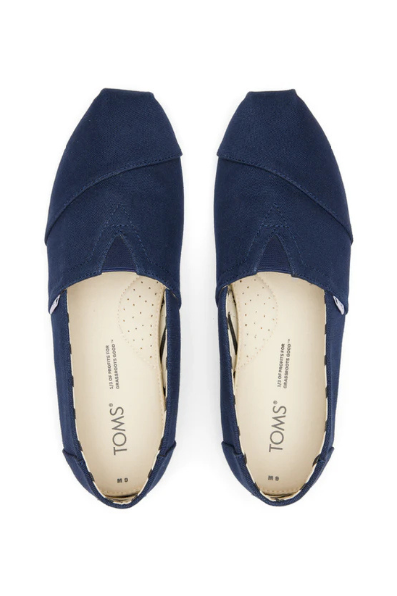 Alpargata Classic Canvas Slip-Ons in Navy