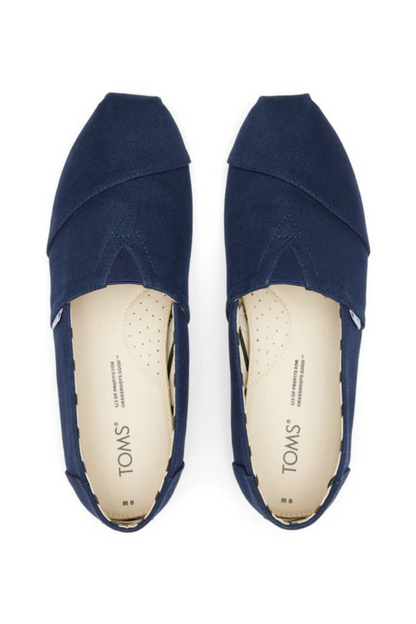 Alpargata Classic Canvas Slip-Ons in Navy