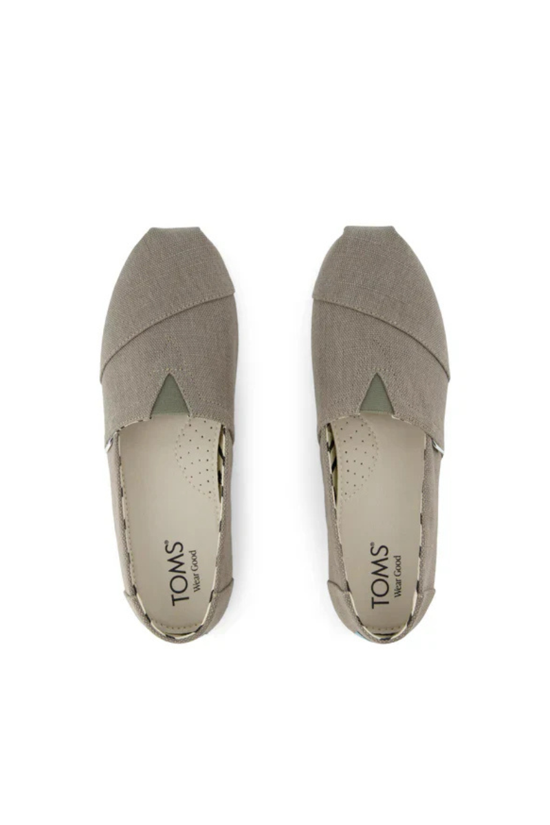 Alpargata Classic Canvas Slip-Ons in Vetiver Grey