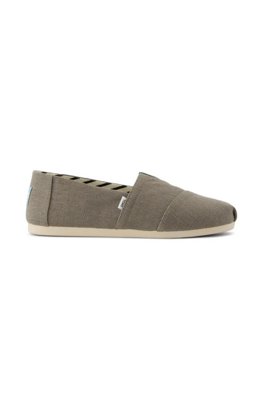 Alpargata Classic Canvas Slip-Ons in Vetiver Grey