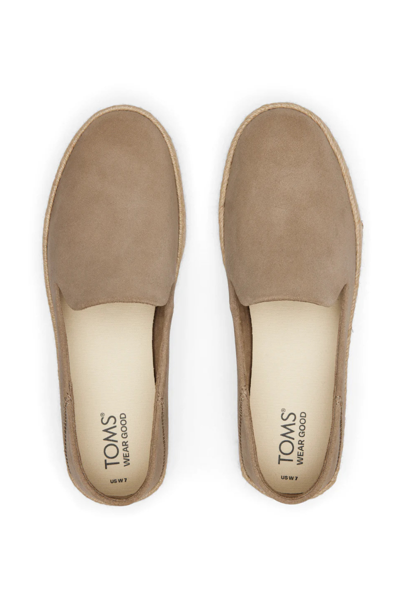 Carolina Suede Espadrille in Dune