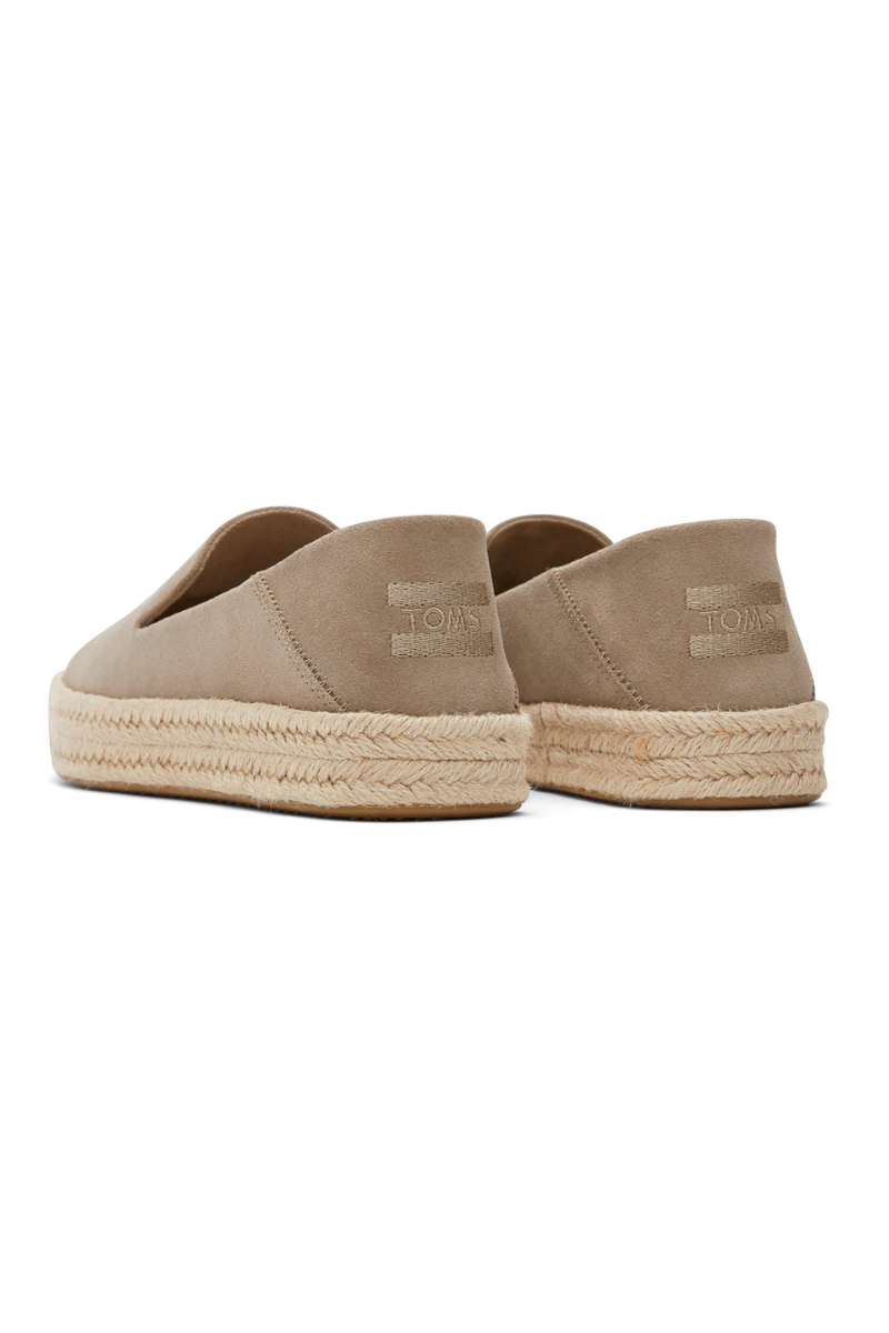 Carolina Suede Espadrille in Dune