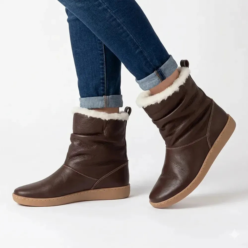 Iholide Leather Boot in Chocolate