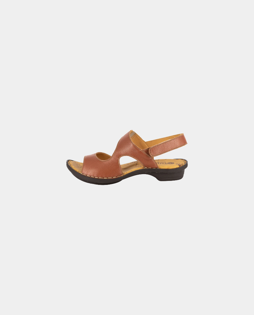 Gadla Lather Sandals in Hazel