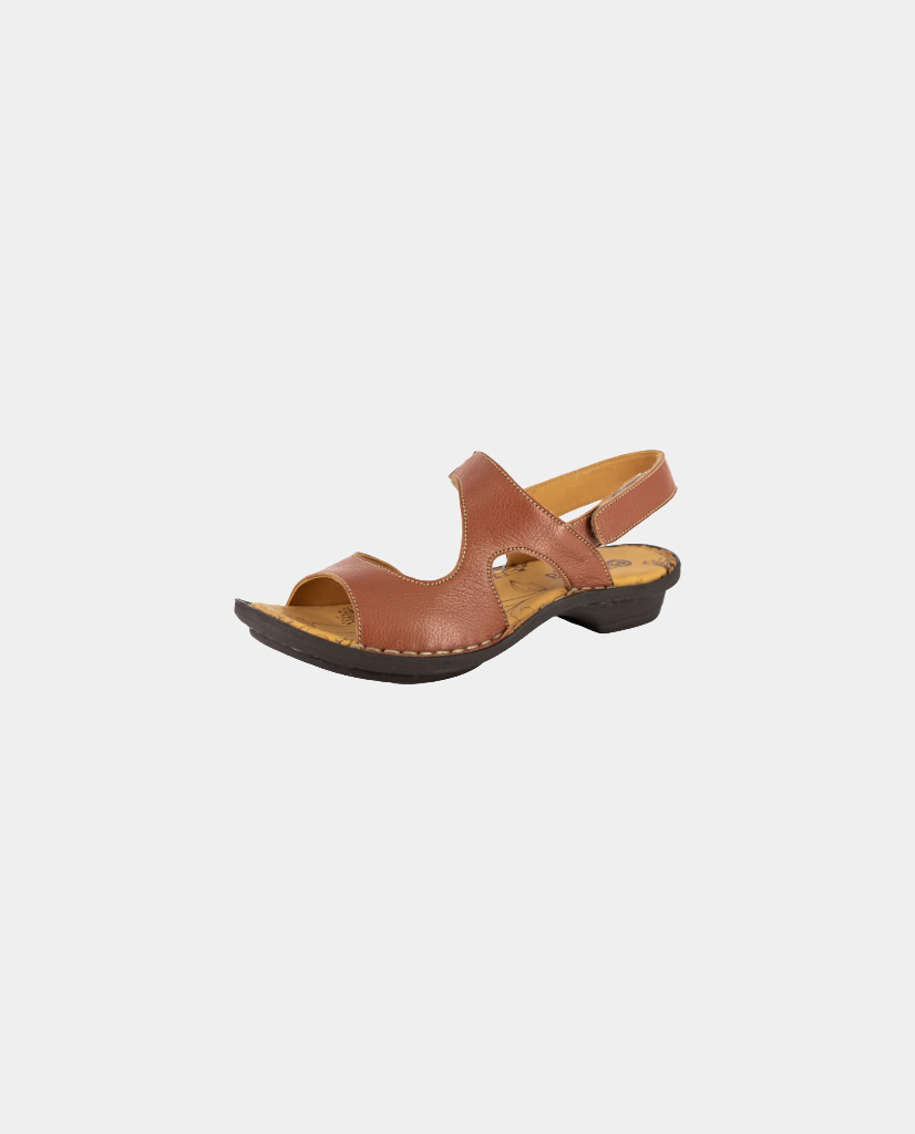 Gadla Lather Sandals in Hazel