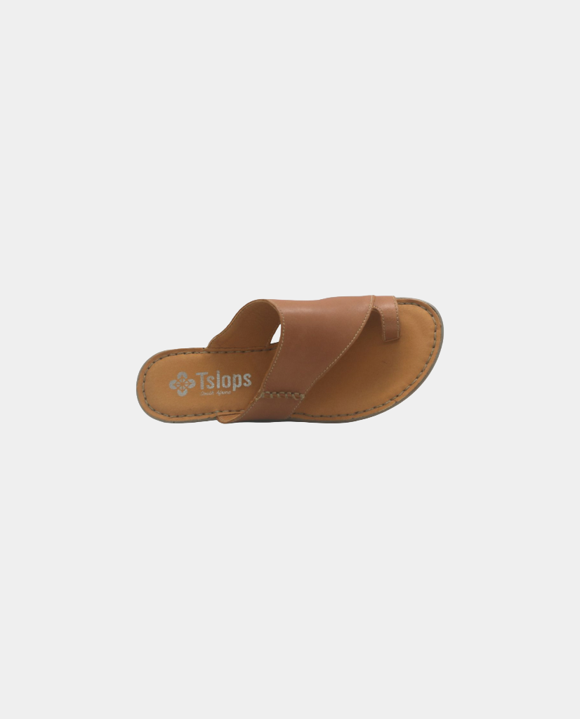 Ligoma Leather Sandal in Tan