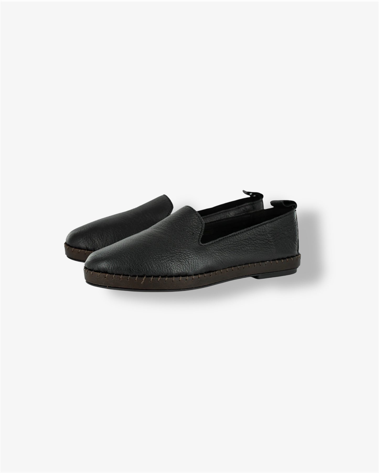 Solwezi Leather Shoe in Cayak Black