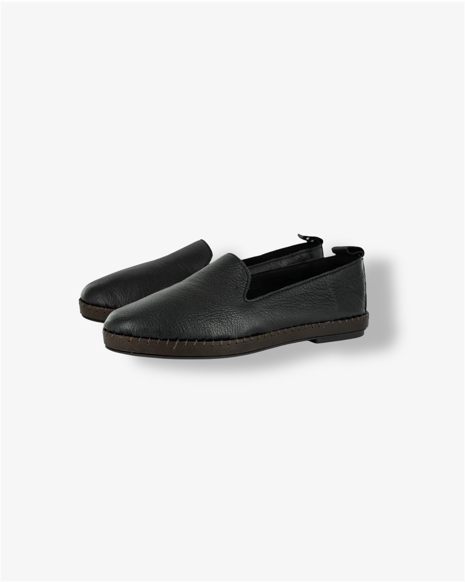 Solwezi Leather Shoe in Cayak Black