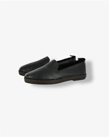 Solwezi Leather Shoe in Cayak Black