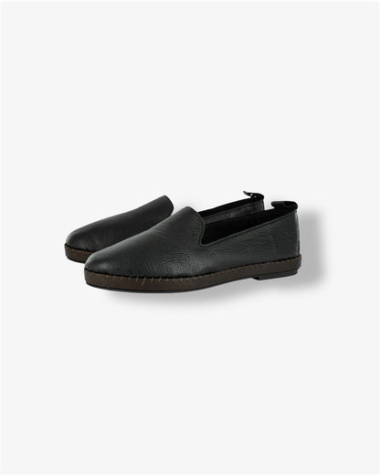 Solwezi Leather Shoe in Cayak Black